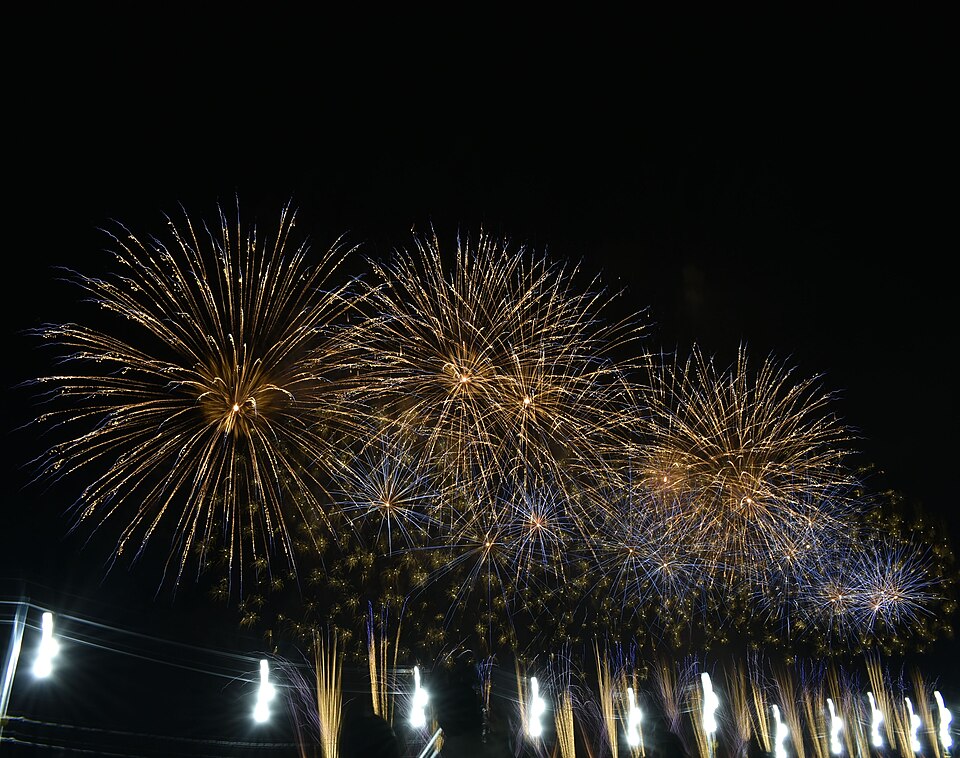 Abekawa Fireworks Festival fireworks over Shizuoka, Japan