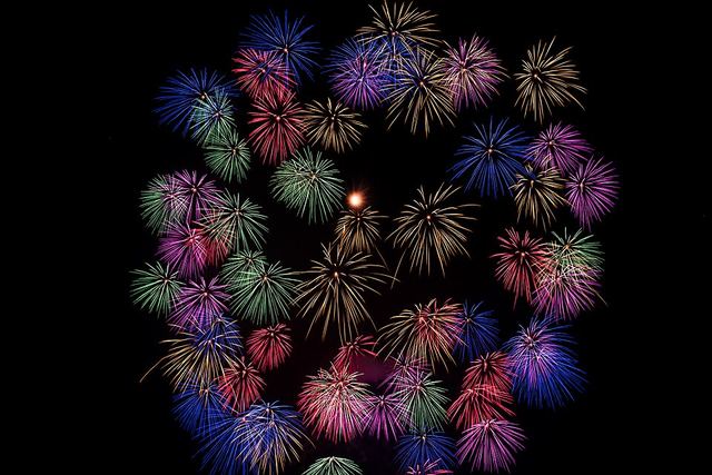 Japanese summer fireworks (illustrative photo)