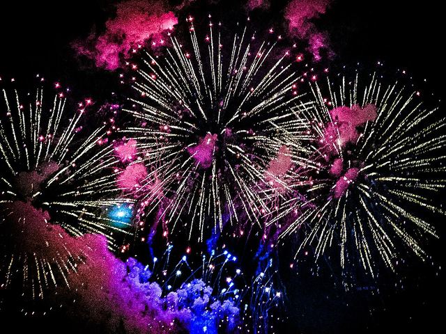 Japanese summer fireworks (illustrative photo)